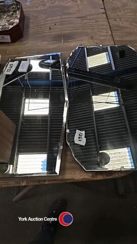 2 x frameless mirrors