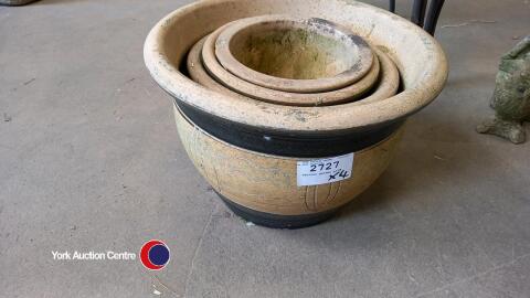 Various garden pots