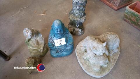Various stone figures