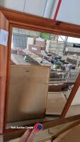 4 x Pictures plus wooden framed mirror - 5