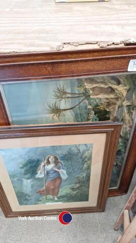 Old Victorian pictures in nice decorative frames