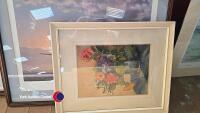 Quantity of pictures and prints inc signed print and needlework art - 6