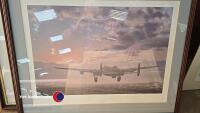 Quantity of pictures and prints inc signed print and needlework art - 7
