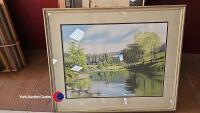 Quantity of assorted pictures and prints including framed mirror - 2