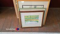 Quantity of assorted pictures and prints including framed mirror - 4