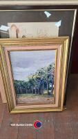 Quantity of assorted pictures and prints including framed mirror - 8