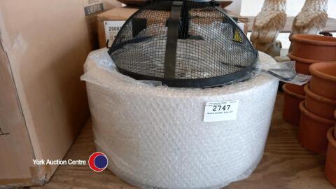 Boxed garden fire pit