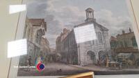 3 x gold framed local scene prints - 3