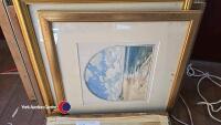 Quantity of pictures, prints and mirror inc Sampler - 3