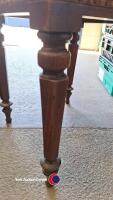Victorian mahogany framed tapestry topped stool - 2