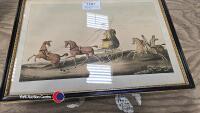 Regency coloured lithograph 1810, Tandem of the Past - 2