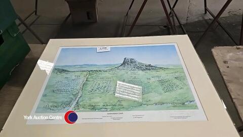 Large print signed of Zulu wars Isandlwana