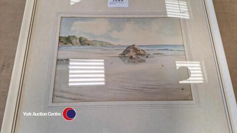 Seaside watercolour painting