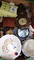2 x boxes of assorted tableware inc teapots and Aynsley dish - 3