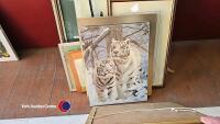 Selection of pictures and prints including St Andrews golf course - 2