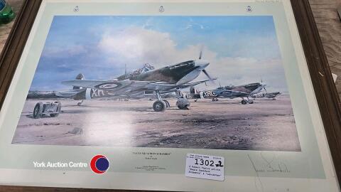 2 Robert Taylor prints 'Eagle Squadron Scramble' & 'Lancaster'