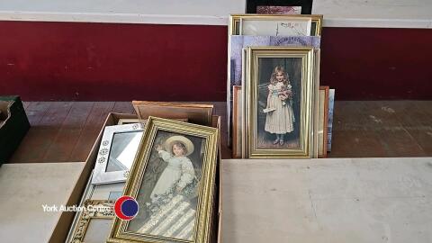 Quantity of pictures and prints inc rectangular mirror