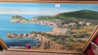 2 x framed maps of Yorkshire, oil and watercolour pictures etc - 7