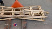 6 x fan garden trellis' approximate 7ft x 2ft