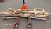 6 x fan garden trellis' approximate 7ft x 2ft - 3