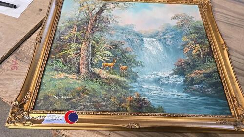 Large oil painting by R Danford