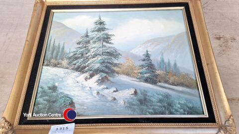 Large oil painting on canvas, no name