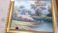 2 x small paintings by P Wilson - 2