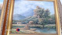 2 x small paintings by P Wilson - 3