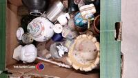 2 x boxes of mixed ornaments and household items - 2