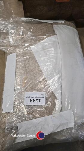 New without tags, beige lined curtains 66 / 74 long