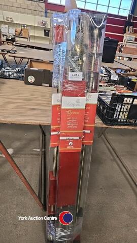 3 x curtain poles, boxed
