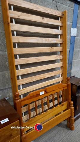 Pine single bed