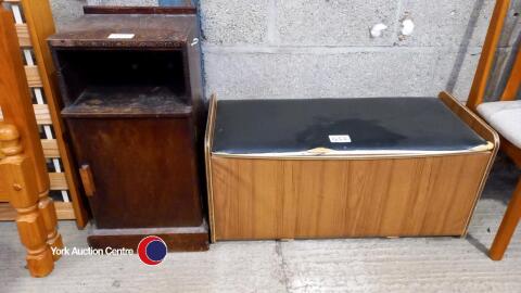 Bedside cupboard and blanket box