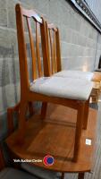 Drop leaf dining table and 4 chairs - 3