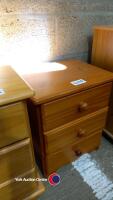 2 over 3 drawer unit plus 2 pine bedside drawers - 3
