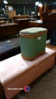 2 x Lloyd loom linen baskets