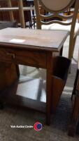 Wooden table with magazine storage plus nest of 3 tables - 3