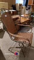 Wicker/steel conservatory chair - 2