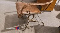 Wicker/steel conservatory chair - 3