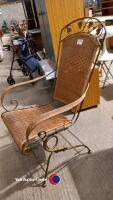 Wicker/steel conservatory chair - 4