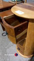 3 Drawer circular side table - 3