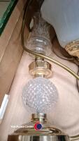 2 x boxes of assorted household items inc vase with dried flowers and wooden mantel clock - 3