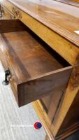 Oak sideboard, 2 drawer, 2 cupboards with carved detailing dimensions 122 cm x depth 47 cm x 113cm - 4