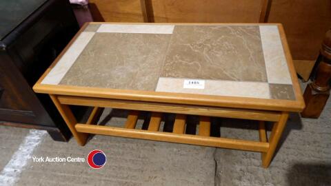 Tiled top coffee table