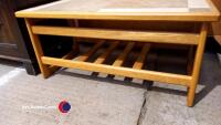 Tiled top coffee table - 3