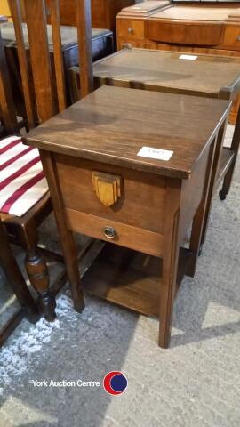 Vintage oak sewing box