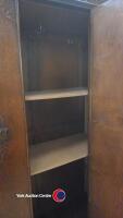 Small mirrored carved detailed wardrobe - 2