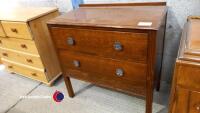 Bedroom dresser with 2 drawers