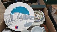 2 x boxes of glass and pottery - 2