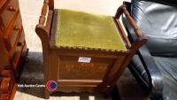 Wooden storage box seat - 2